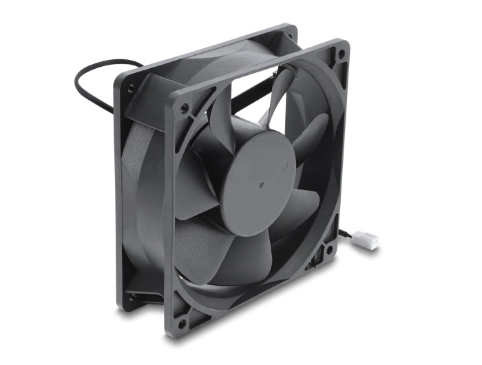 Delock Axiallüfter 48 V DC, 120 x 120 x 38 mm mit 2 Pin Lüfteranschluss schwarz
