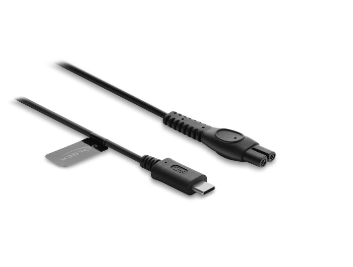 Delock USB Type-C™ Ladekabel 5 V für Elektrorasierer kompatibel mit Philips QP2724, QP2834, QP1924, MG9520 Serie - Rasierer Ladegerät Ersatzkabel 1 m