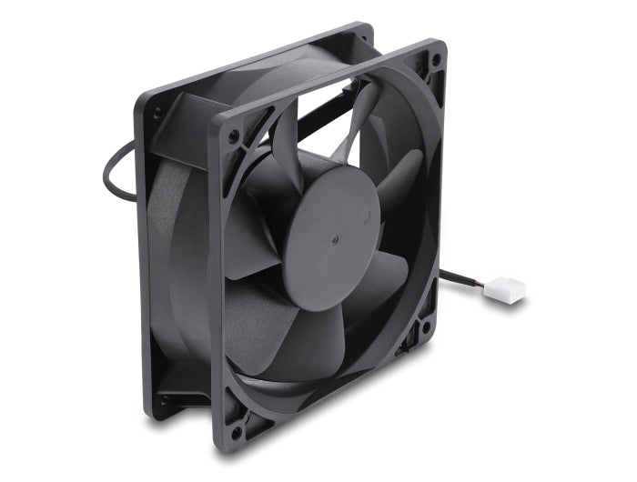 Delock Axiallüfter 48 V DC, 120 x 120 x 38 mm mit 4 Pin PWM Lüfteranschluss schwarz