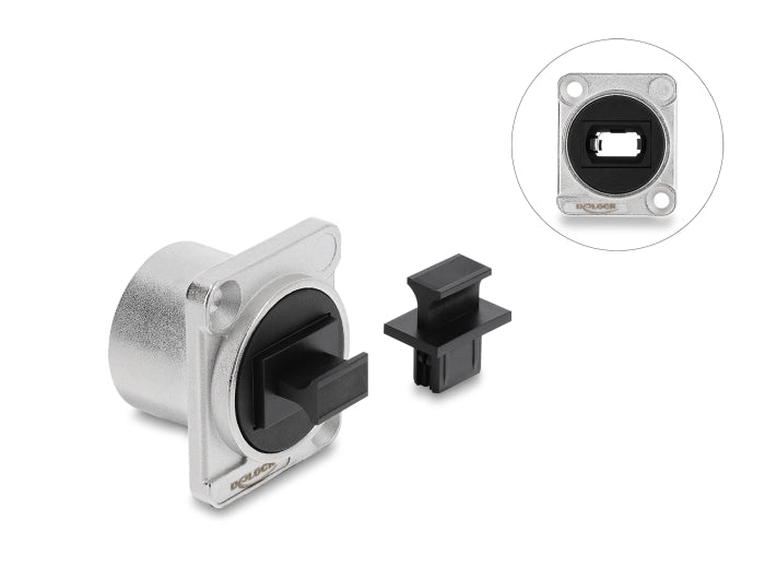 Delock D-Typ Modul MPO Buchse zu Buchse silber