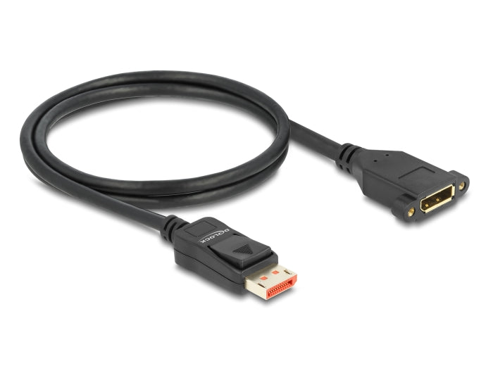 Delock DisplayPort Verlängerungskabel zum Einbau 8K 60 Hz 1 m