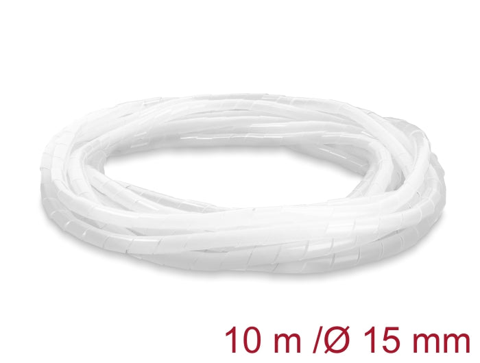 Delock Spiralschlauch 15 mm Durchmesser 10 m transparent
