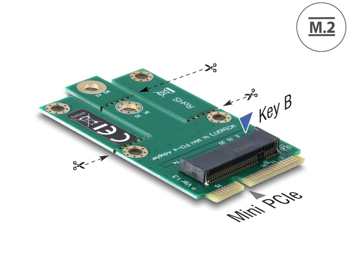 Delock Adapter miniPCIe > M.2 NGFF