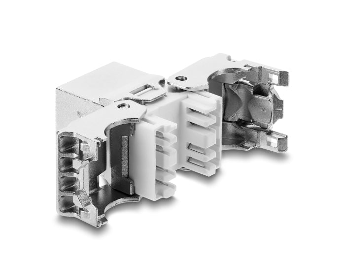 Delock Keystone Modul RJ45 Buchse zu LSA Cat.6A geschirmt werkzeugfrei