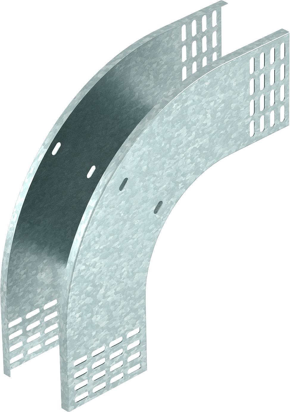 BETTERMANN Bogen Kabelrinne 90° o.Verb RBV 130 F FT vert.fall 110x300mm