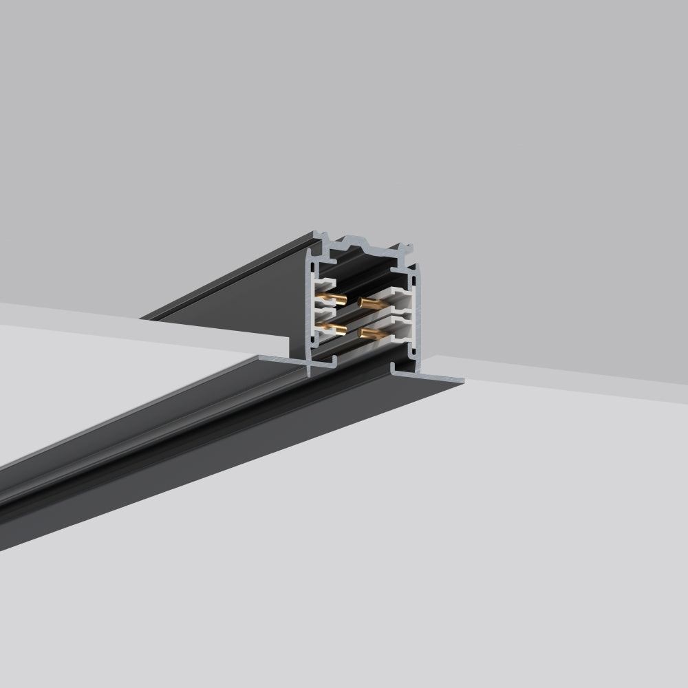RZB Stromschiene 3ph 2000mm sw 0-250V 701102.003 Alu 56x36mm rechteck