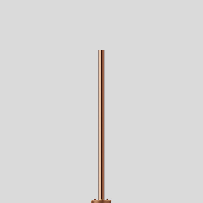 BEGA Lichtmast 1,7m zylindr abgesetzt ST 70552 60mm lack Mit Grundplatte