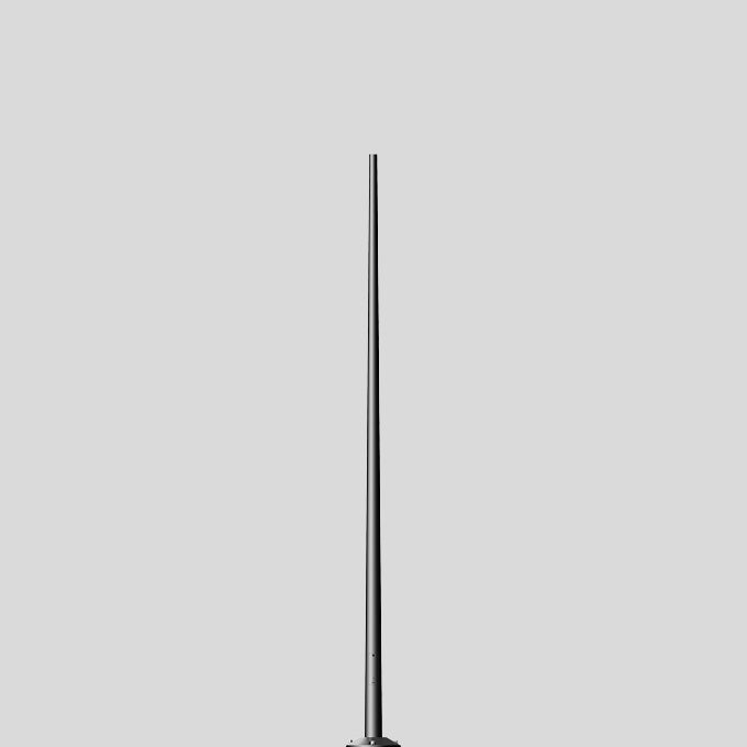 BEGA Lichtmast 4m 60mm Alu lack 70787 Mit Grundplatte