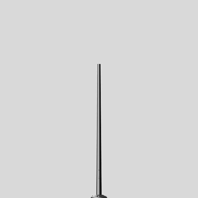 BEGA Lichtmast 3m 76mm Alu lack 70788 Mit Grundplatte