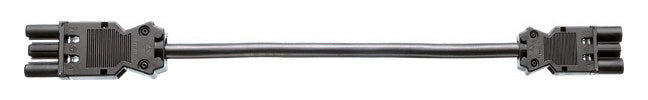 BACHMANN Verbindungskabel 3p H05VV-F sw 375.127 1,5qmm L1500mm
