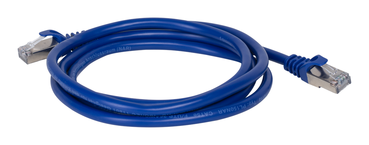 F-TRONIC Patchkabel Cat5E 1,5m bl RJ45 PL150 1:1