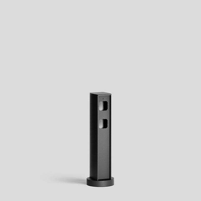 BEGA Steckdosensäule Metall graphit 2dos 71255 500x155x135mm IP44