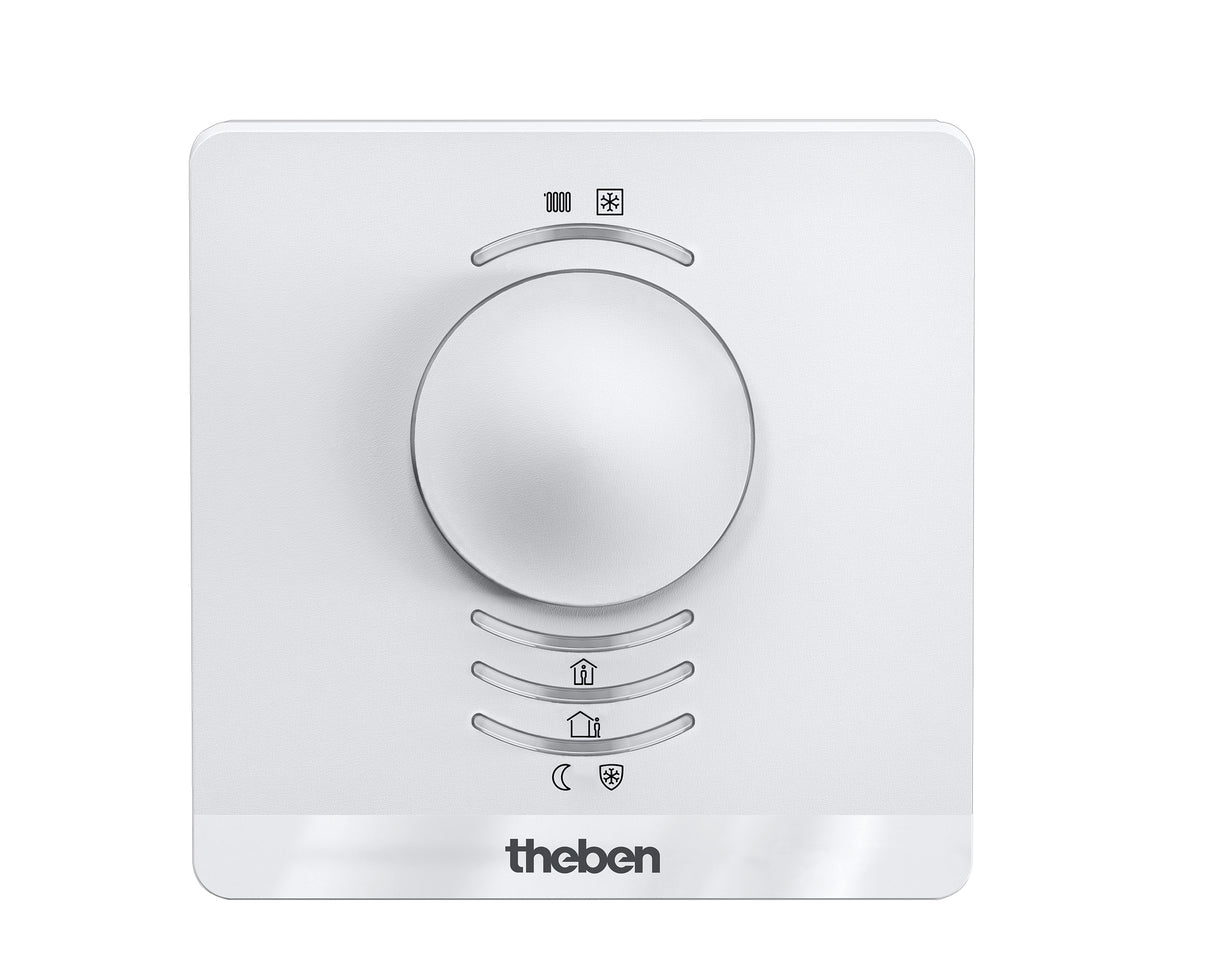 THEBEN Raumtemperaturregler AP KNX ws RAMSES 718 S KNX glz Bedienelement LED