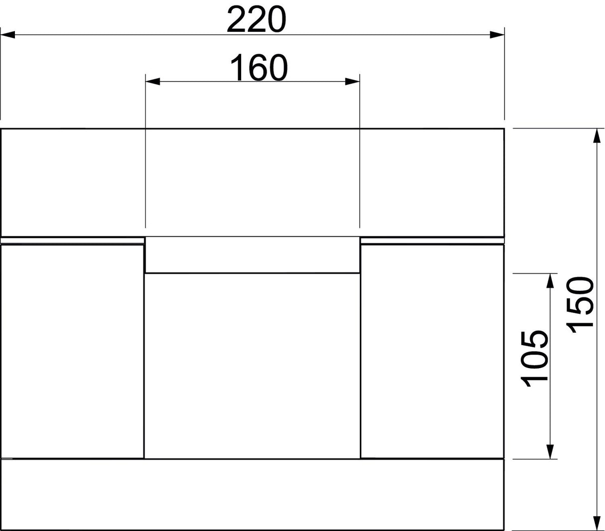 BETTERMANN Brandschutzkanal I90 E30 BSK 091016 220x150mm L1000mm schraub