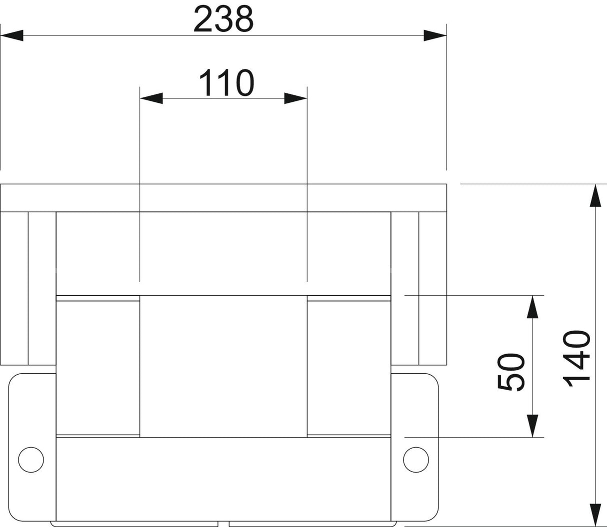 BETTERMANN Brandschutzkanal I90 E30 lose BSKH09-K0511 unbeh 238x140mm L1000mm