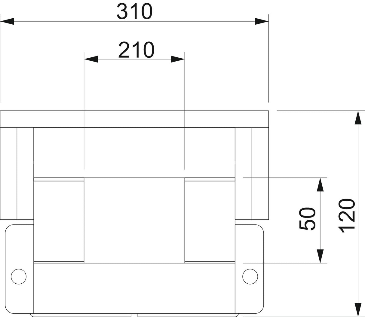 BETTERMANN Brandschutzkanal I90 E30 lose BSKH 090521 unbeh 290x110mm L1000mm
