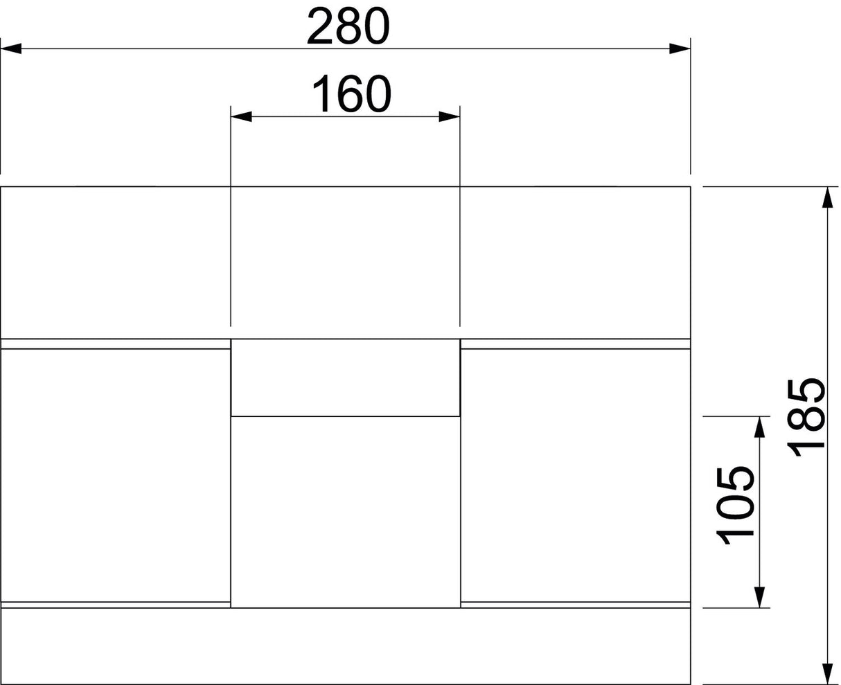 BETTERMANN Brandschutzkanal I120 E90 BSK 121016 280x185mm L1000mm schraub