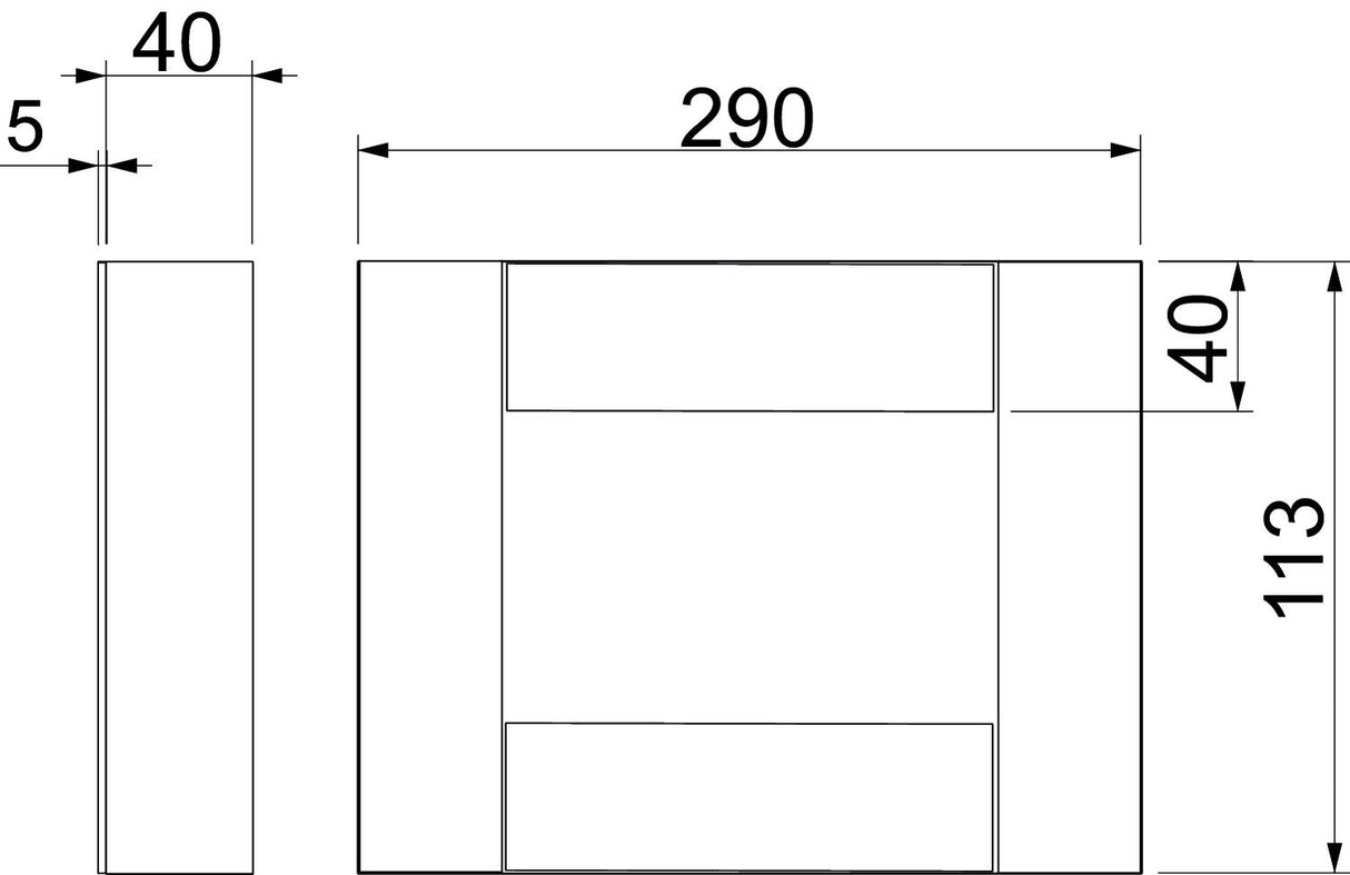 BETTERMANN Endstück BS-K li/re I90 E30 BSKD09-E0521 unbeh gr 290x113mm