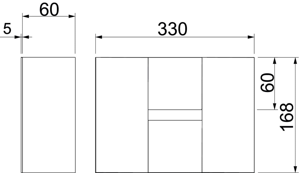 BETTERMANN Endstück BS-K li/re I120 E90 BSKD12-E1021 unbeh gr 330x168mm