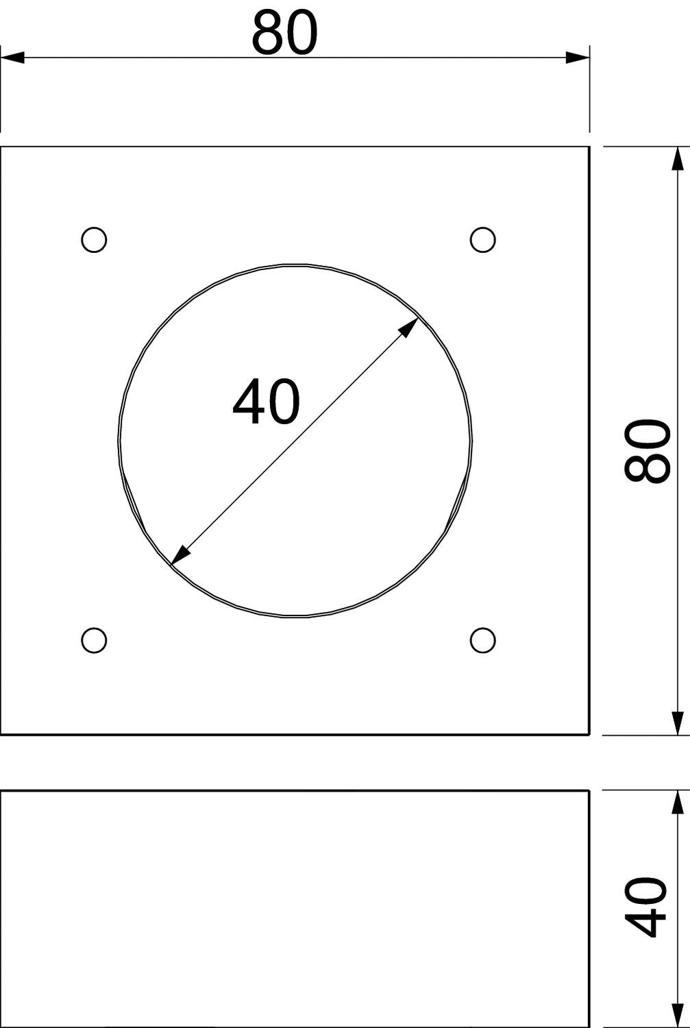BETTERMANN Zubehör BS-K KAD-8040 Aufdoppelungsstück