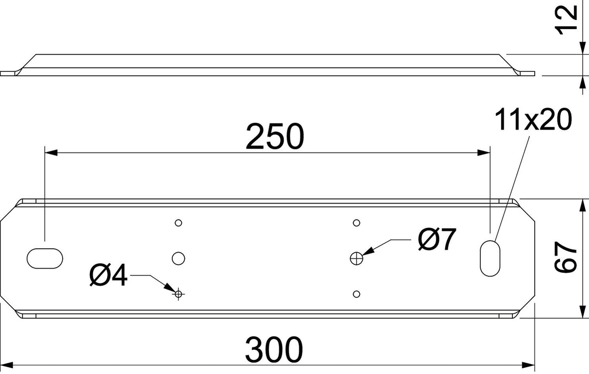 BETTERMANN Auflageprofil 300x67x12mm PLM SU 200 FS