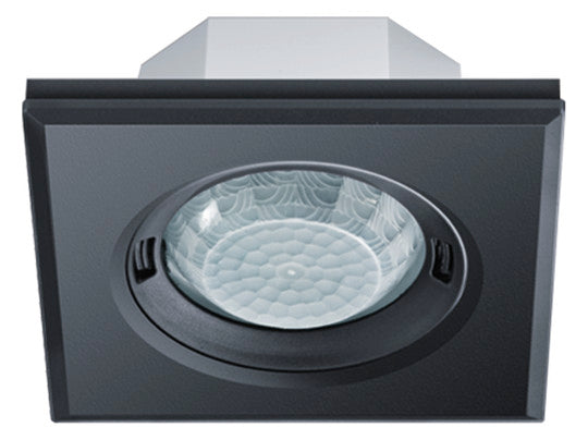 ESYLUX Präsenzmelder-Bus KNX UP v0-180° FLAT PD- 360i/8 SQUARE BLACK KNX 0-360°