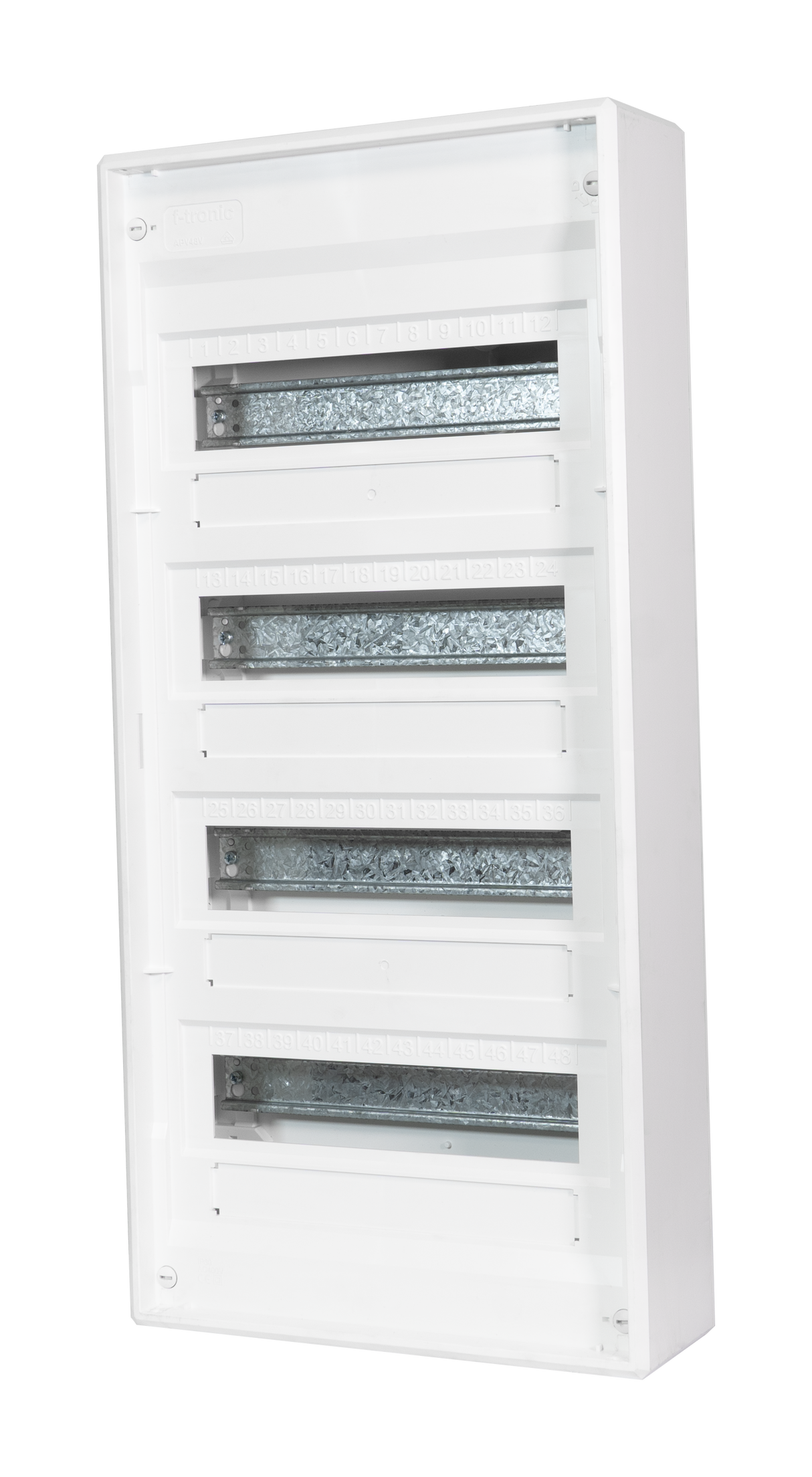F-TRONIC Kleinverteiler AP 4x14TE Kst VISION48+8 IP30 305x640x99mm