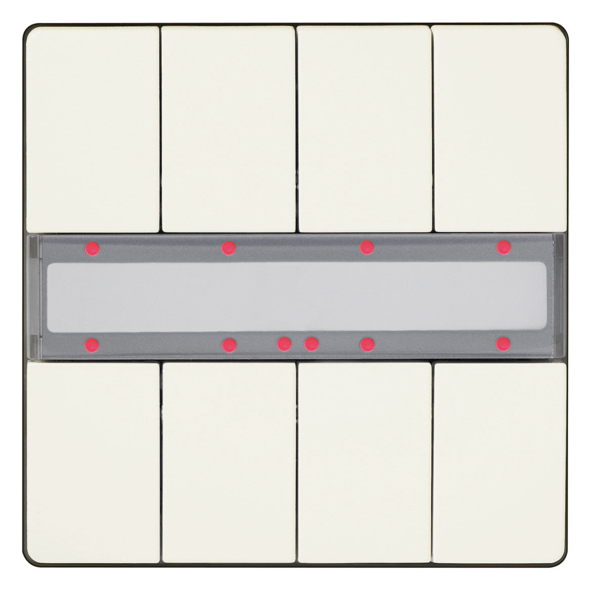 SIEMENS Tastsensor KNX UP ti-ws glz 8f UP 287/13 8pkt LED