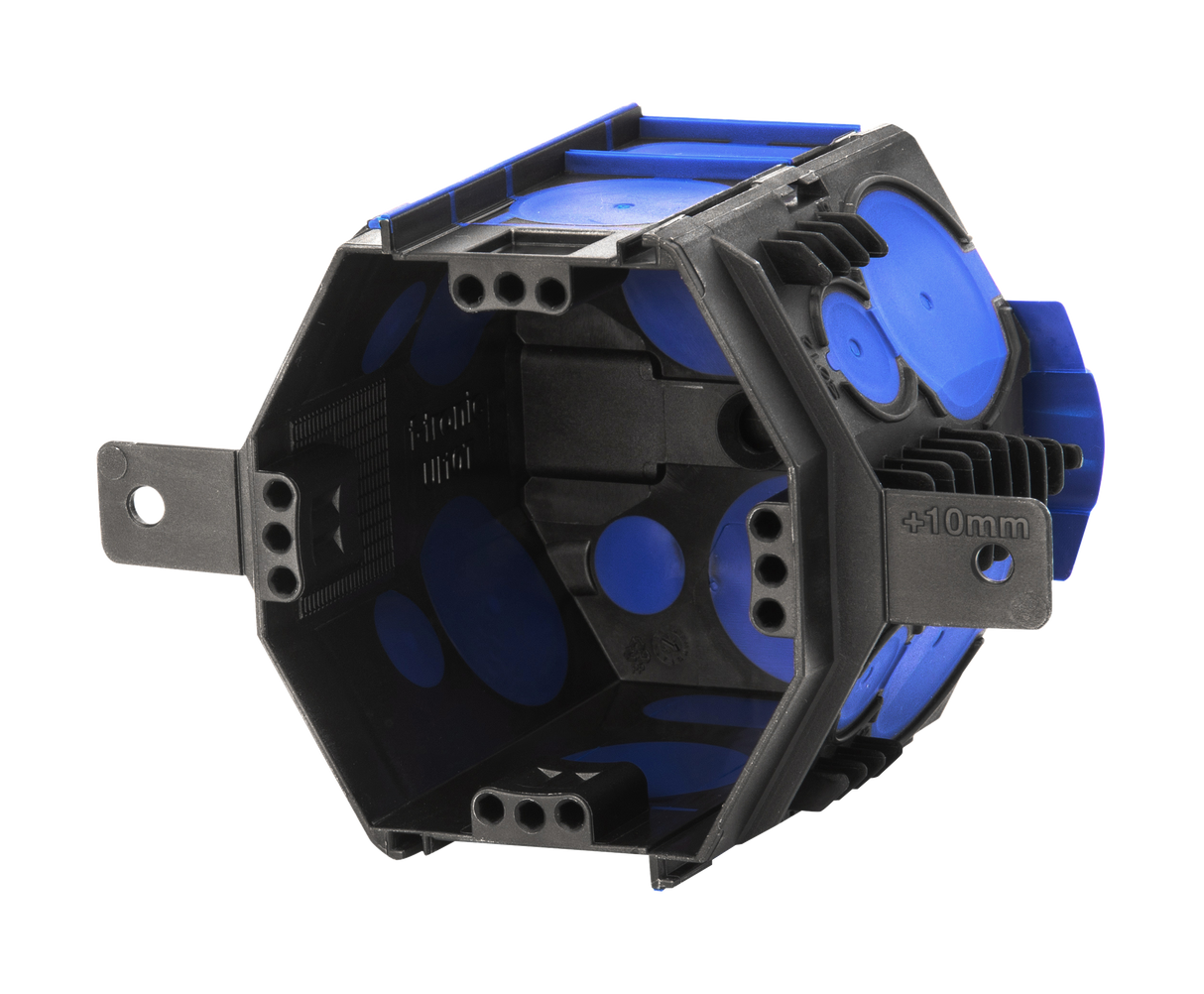 F-TRONIC Gerätedose UP luftd 82x69mm Kst achteckig UI10T