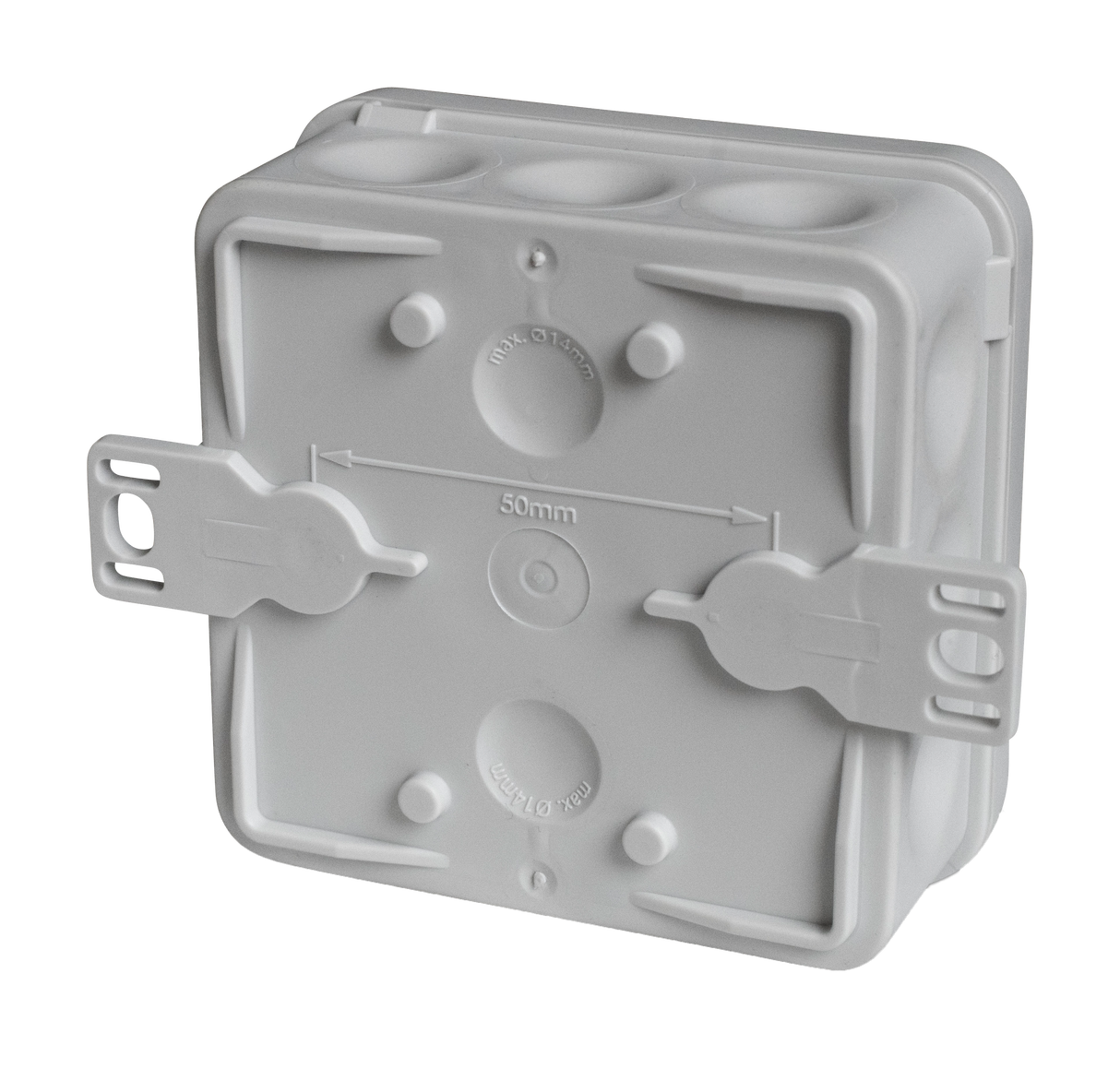 F-TRONIC FR Abzweigkasten IP55 gr/gr m. Durchstoßm. E1200gr