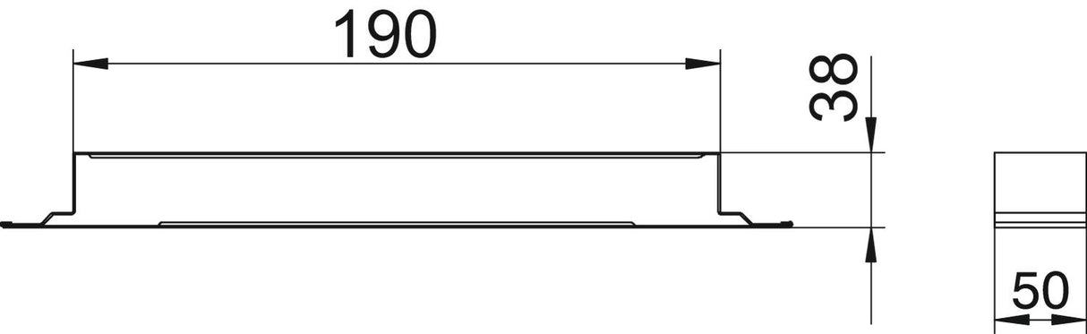 BETTERMANN Verbindungslasche UF-K ST vz VL 19038E 190x38mm Lasche m.Potausgl