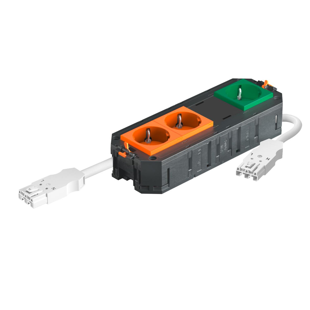 BETTERMANN Gerätebecher bestückt 1f/2f UTC4 W OR2GN1 218mm SystemSteckverb