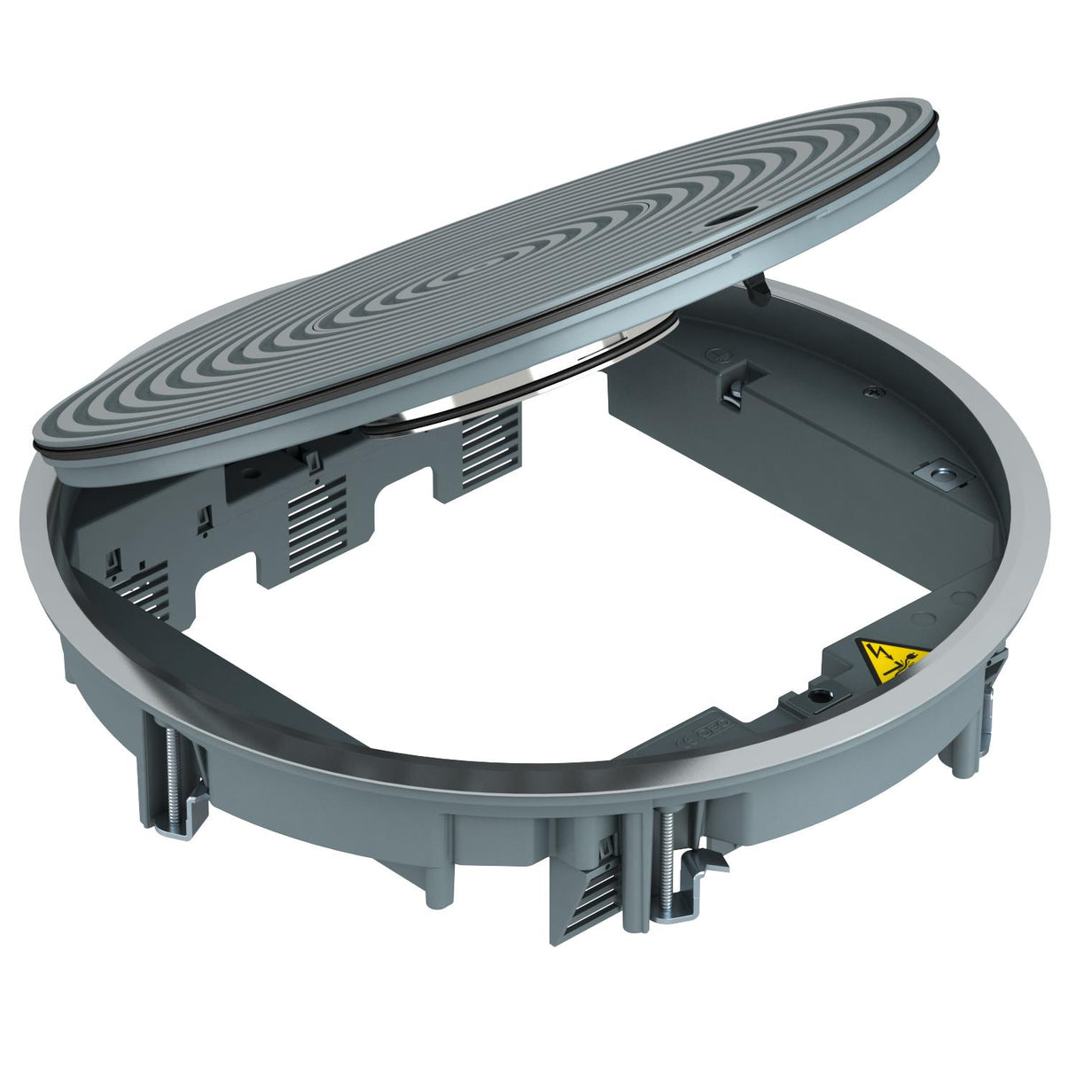 BETTERMANN Geräteeinsatz alu rnd 12f gr GRAF9-2 U 7011 f.Nasspflege RAL7011