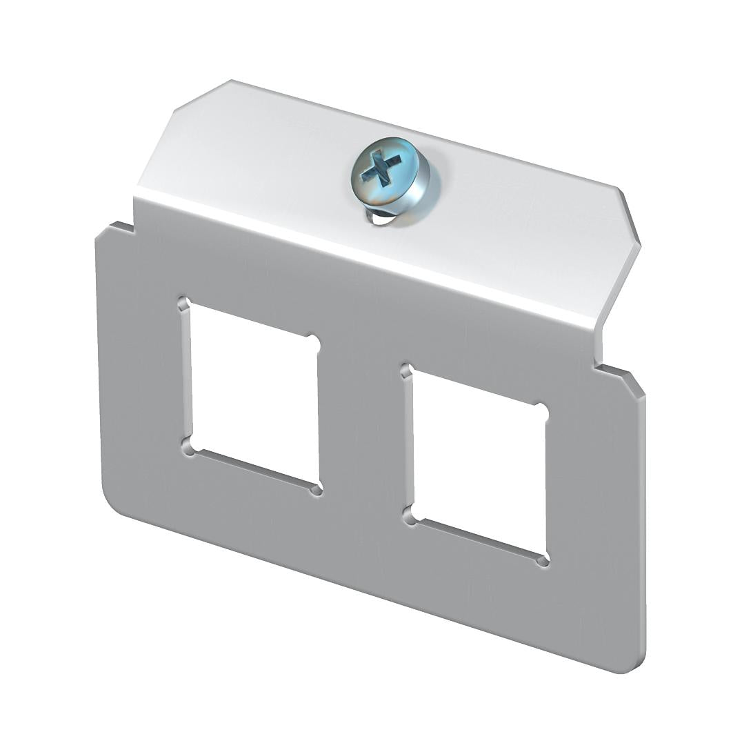 BETTERMANN Vollplatte Mod-Jack 2f alu MTM 2LE Schraubbef