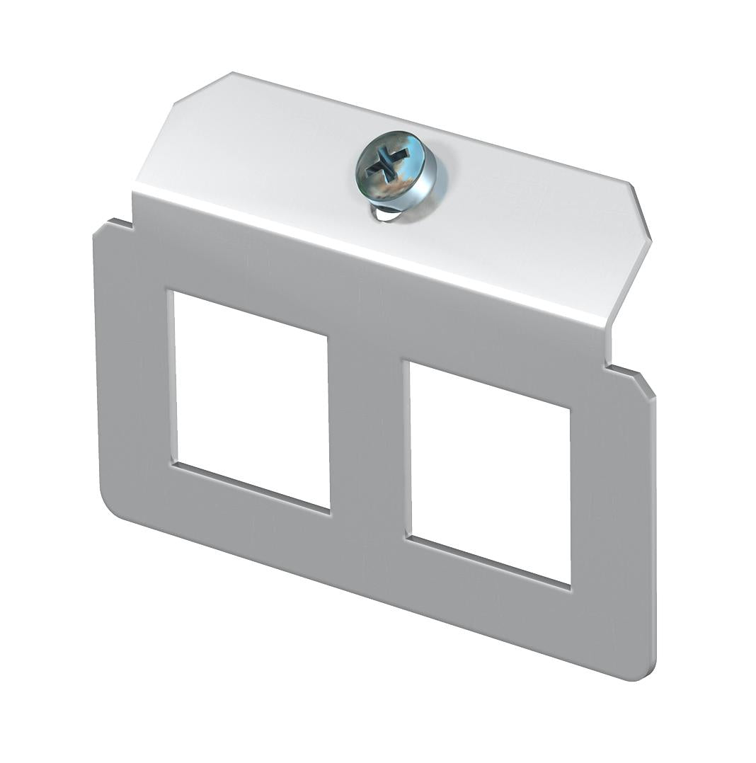 BETTERMANN Vollplatte Mod-Jack 2f alu MTM 2P Schraubbef