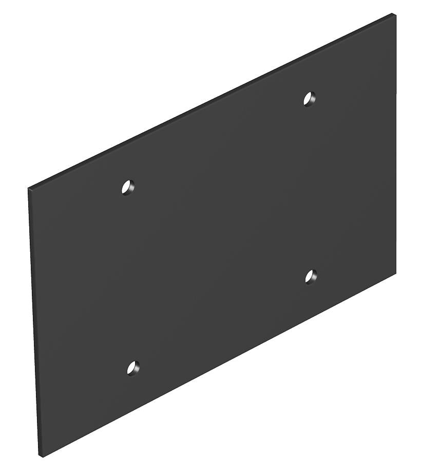 BETTERMANN Blindplatte PVC 142mm sw T12L P02S 9011 Blindplatte