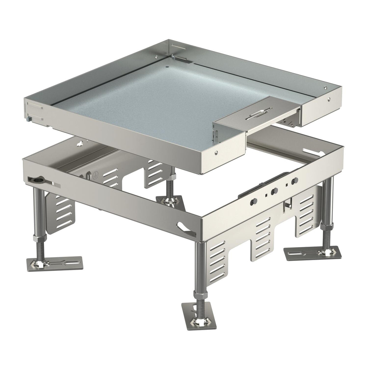 BETTERMANN Kassette nivellierbar VA RKSN2 9 VS 25 quadrat 242mm 110-155mm