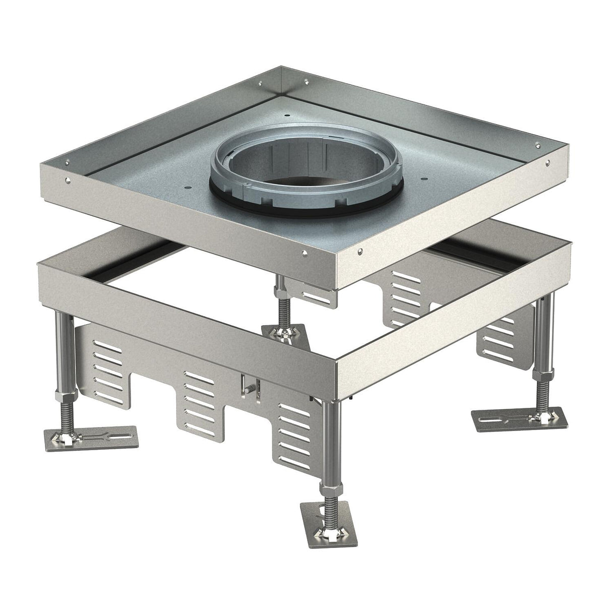 BETTERMANN Kassette nivellierbar VA RKFN2 9 VS 25 quadrat 243mm 110-155mm
