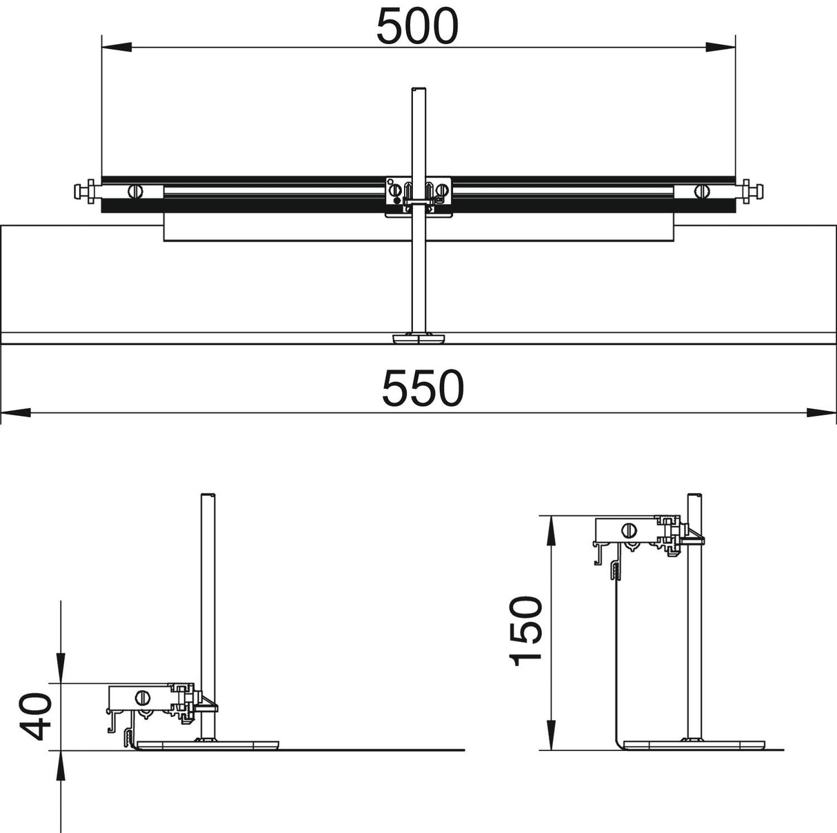 BETTERMANN Endstück UF-K 40x500mm OKA-G50040150ES
