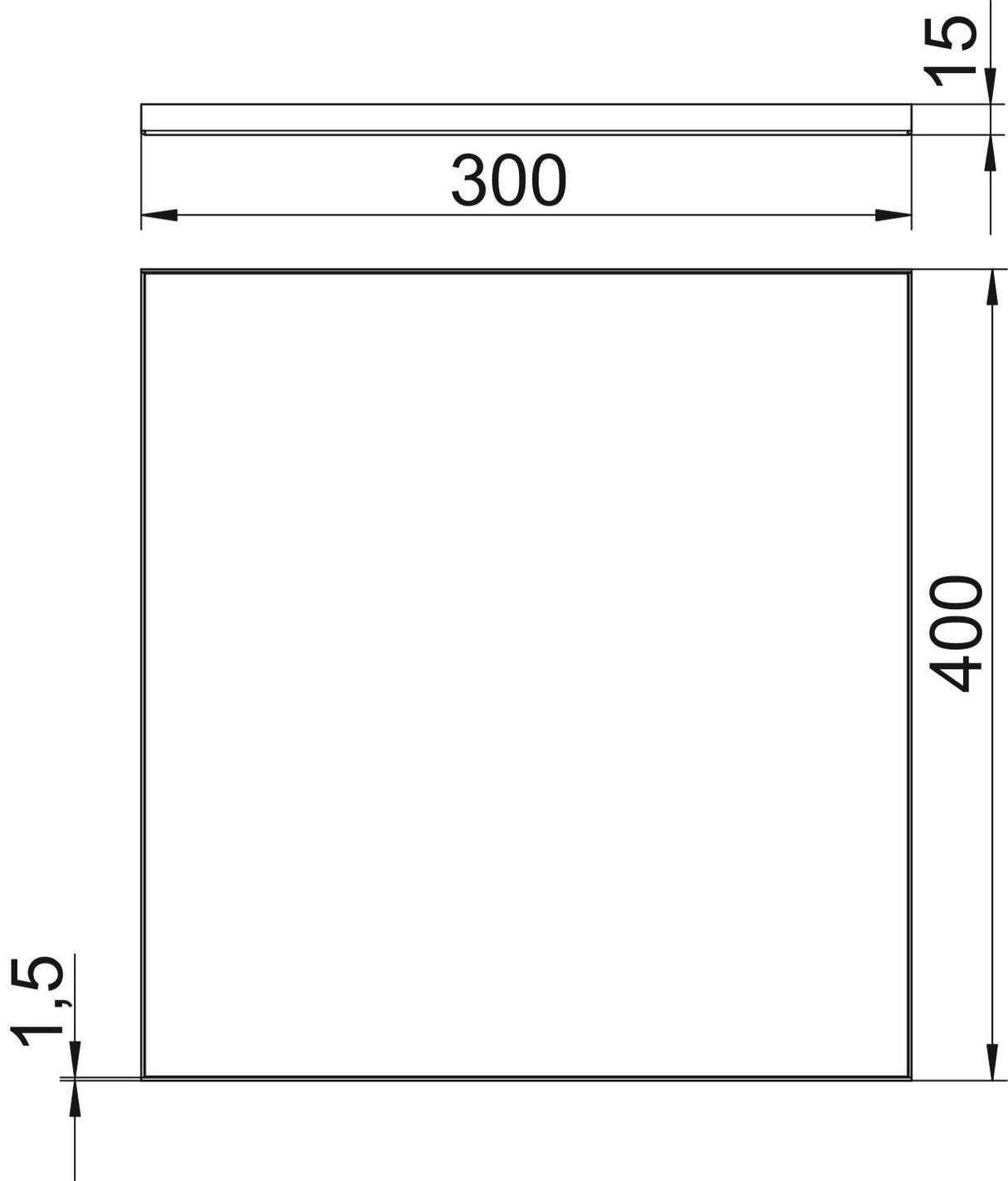 BETTERMANN Kassette VA quadrat 15mm OKA RK 300 15