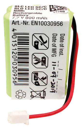 ESYLUX Akkupack 7,2V NiCad 800mAh 4zell Zubehör SLC/SLD BATTERY NiMH 800mAh 30x2