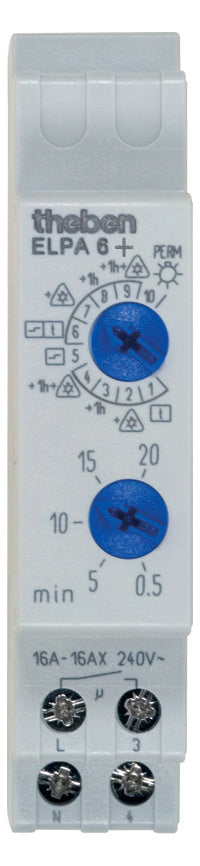 THEBEN Treppenlichtzeitschalter REG 1TE TLZ ELPA 6 plus elektr.Multifunkt