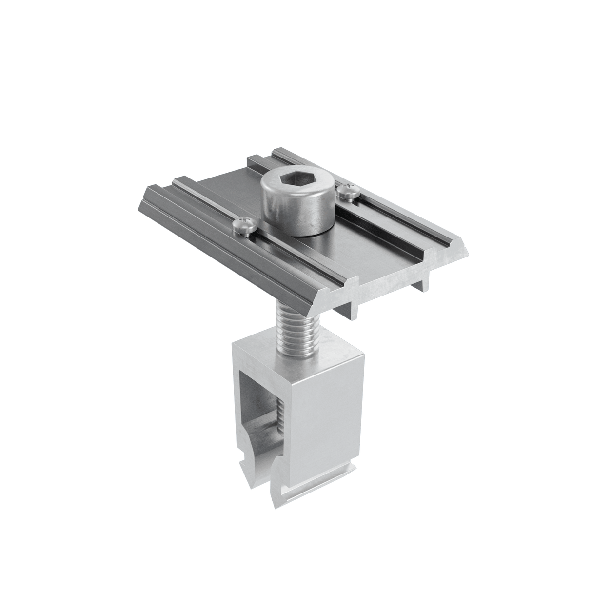 Alumero easyCLAMP Mittelklemme mit Pin, schwarz, 28 - 42 mm