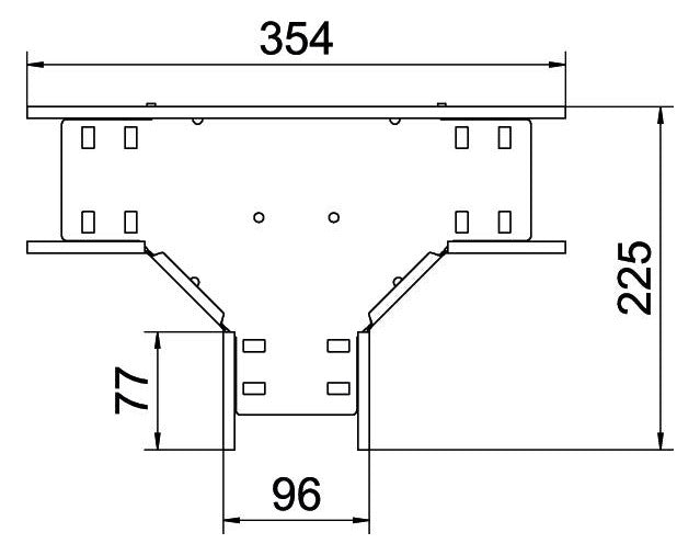 BETTERMANN T-Stück Kabelrinne ST vz RT 610 FT 60x100mm int.Verb horizontal