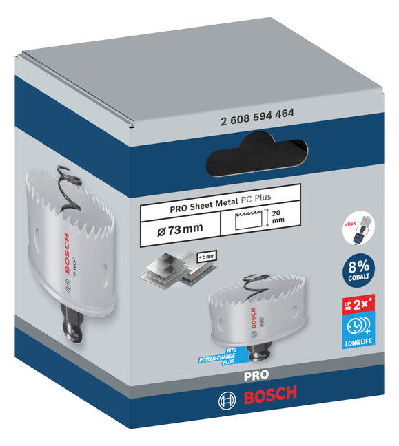 BOSCH-EW Lochsäge 73mm T44mm Sechskant LOCHSÄGE f.Gips Holz