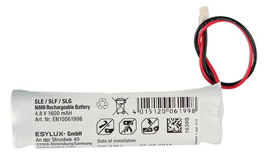 ESYLUX Akkupack 4,8V NiCad 1600mAh 4zell Zubehör SLE/SLF BATTERY NiMH 1600mAh 103