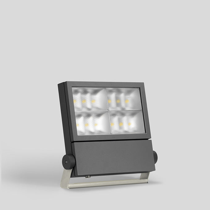 BEGA LED-Anbaustrahler 190W Konv 1-10V 84500K22 DALI 4LEDs graphit 2200K ws mt