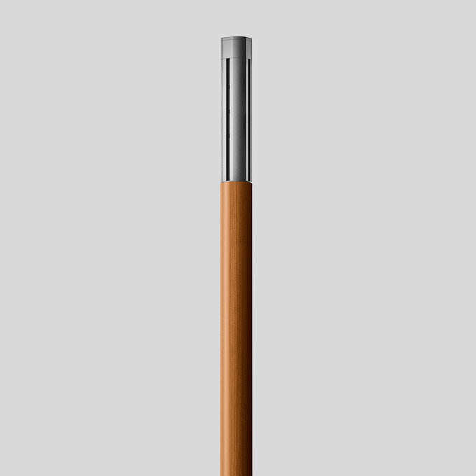 BEGA Lichtmast 4m zylindr 135mm Holz 84698A lack