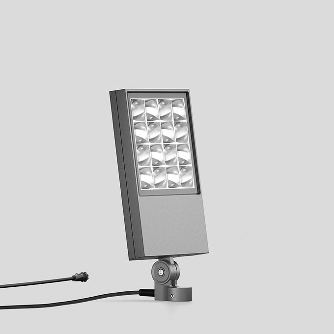 BEGA LED-Anbaustrahler 42,5W Konv 1LED UniLink 84854AK3 si 3000K ws 4361lm si