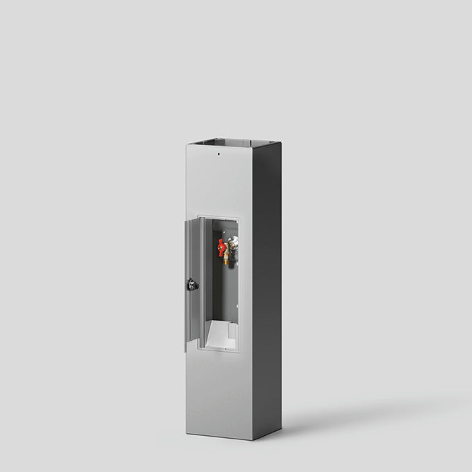 BEGA Poller für Wegeleuchte rechteck Alu 85078A gr
